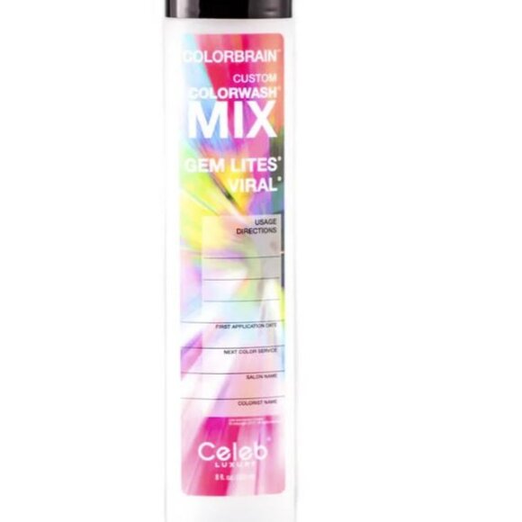 Celeb Luxury Gem Lites Colorbrain Custom Mix 8 Ounce Mixing Bottle (Empty) - Picture 1 of 1